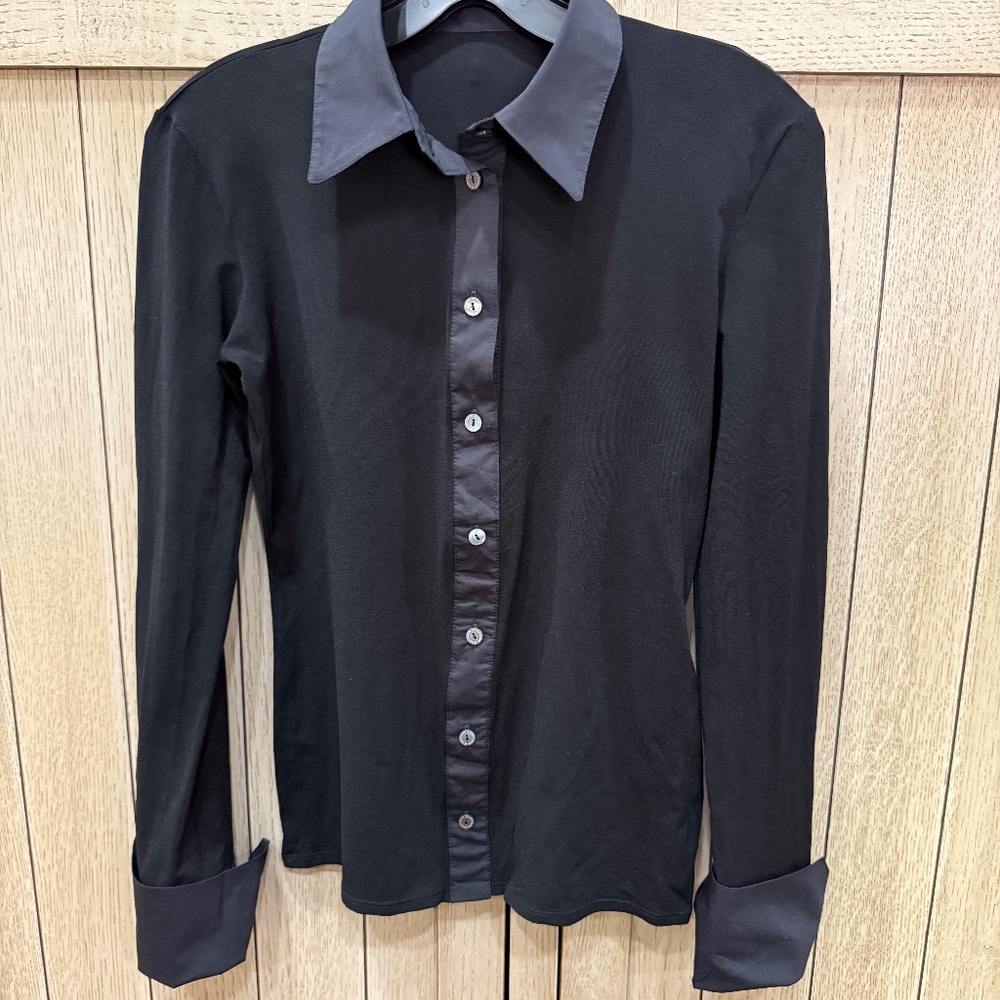 Marc Cain Button Up Collared Polo Style Top, Marc Cain size N2 - Picture 2 of 12